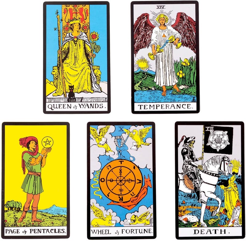 Vitacera Original Tarot Cards Deck with Guidebook & Linen Tarot Bag - Smith Classic Artwork, Traditional Standard Tarot Decks, Durable Tarot Cards Set for Beginners to Advanced - Image 4